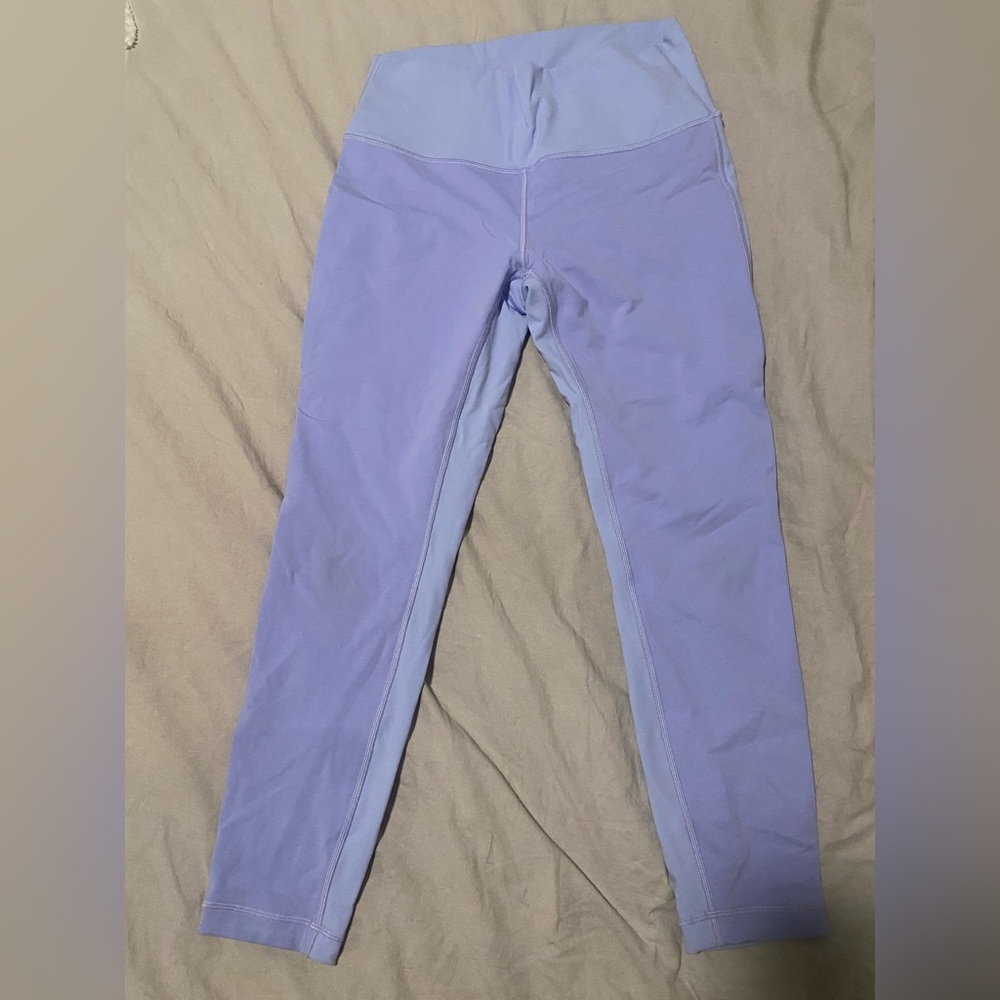 Lululemon periwinkle wunder under leggings size 10